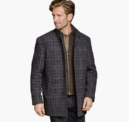 Navy/Brown Plaid