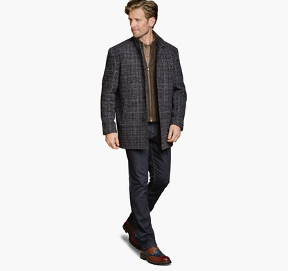 Navy/Brown Plaid
