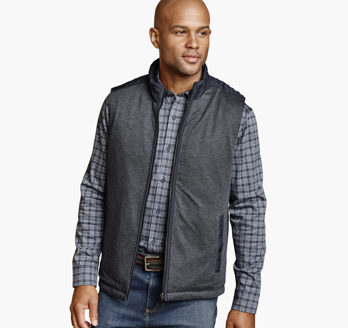 Navy/Navy Herringbone