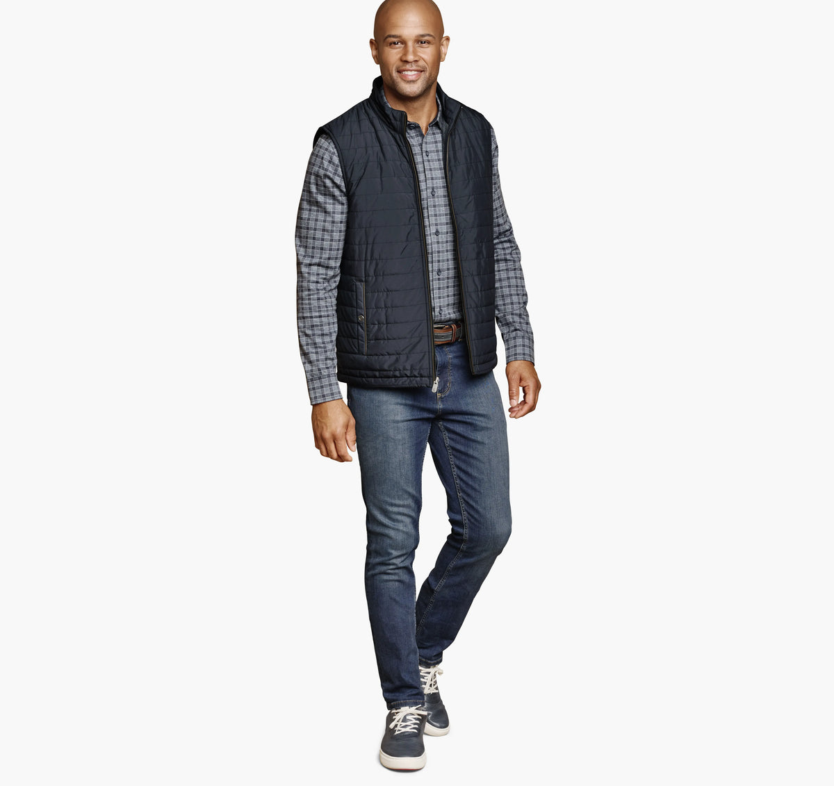 Navy/Navy Herringbone