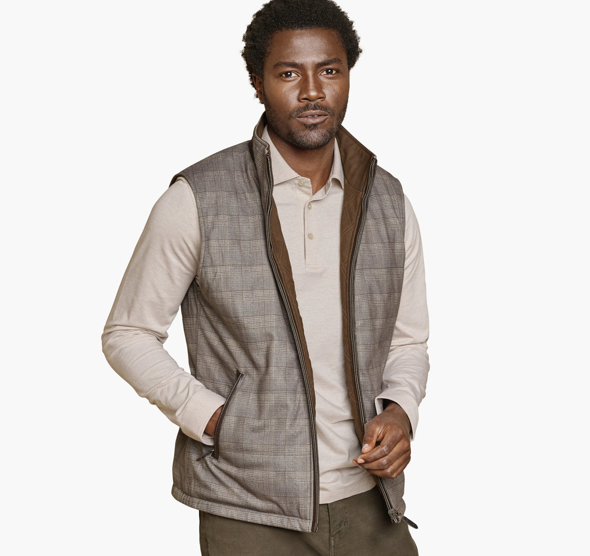 Light Brown/Brown Plaid