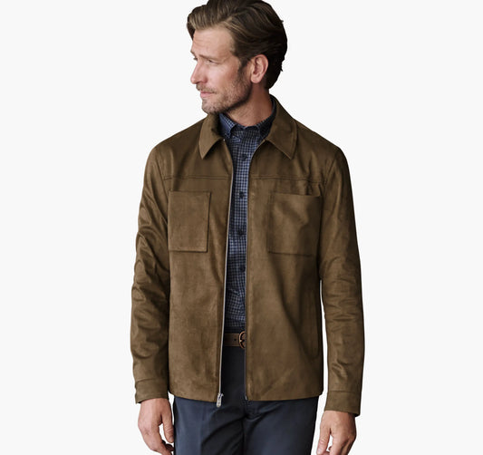 Camel Faux Suede