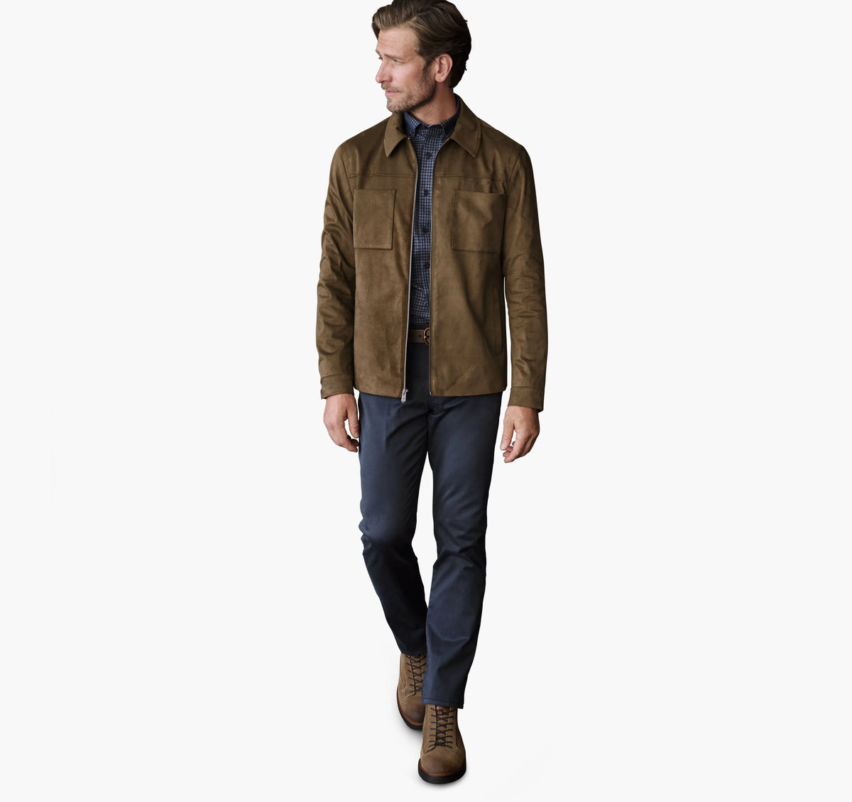 Camel Faux Suede