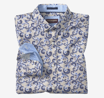 Tan Checkered Paisley