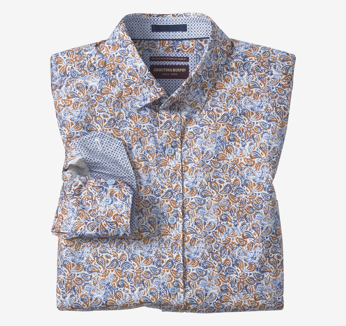 Orange/Navy Paisley