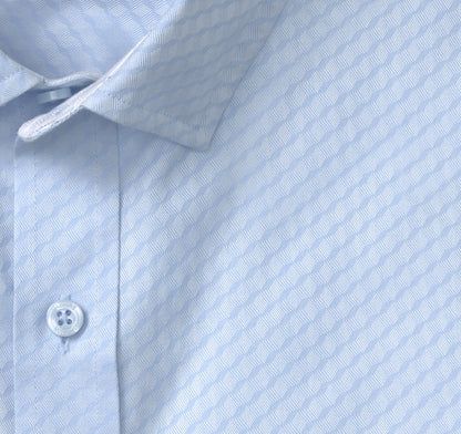 Light Blue Diamond Jacquard
