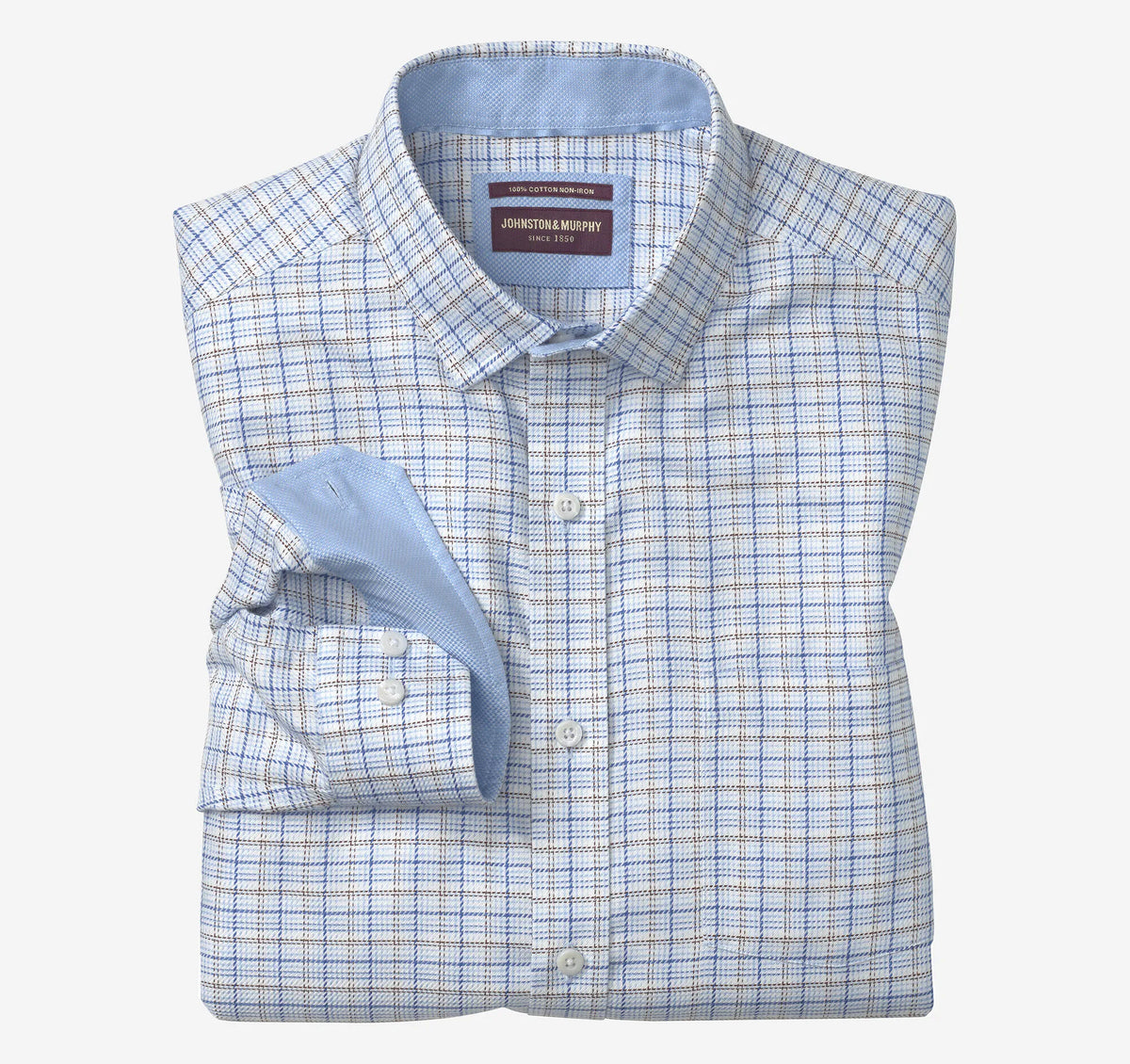 Blue/Brown Twill Multi Grid