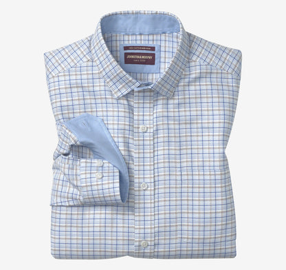 Blue/Brown Twill Multi Grid