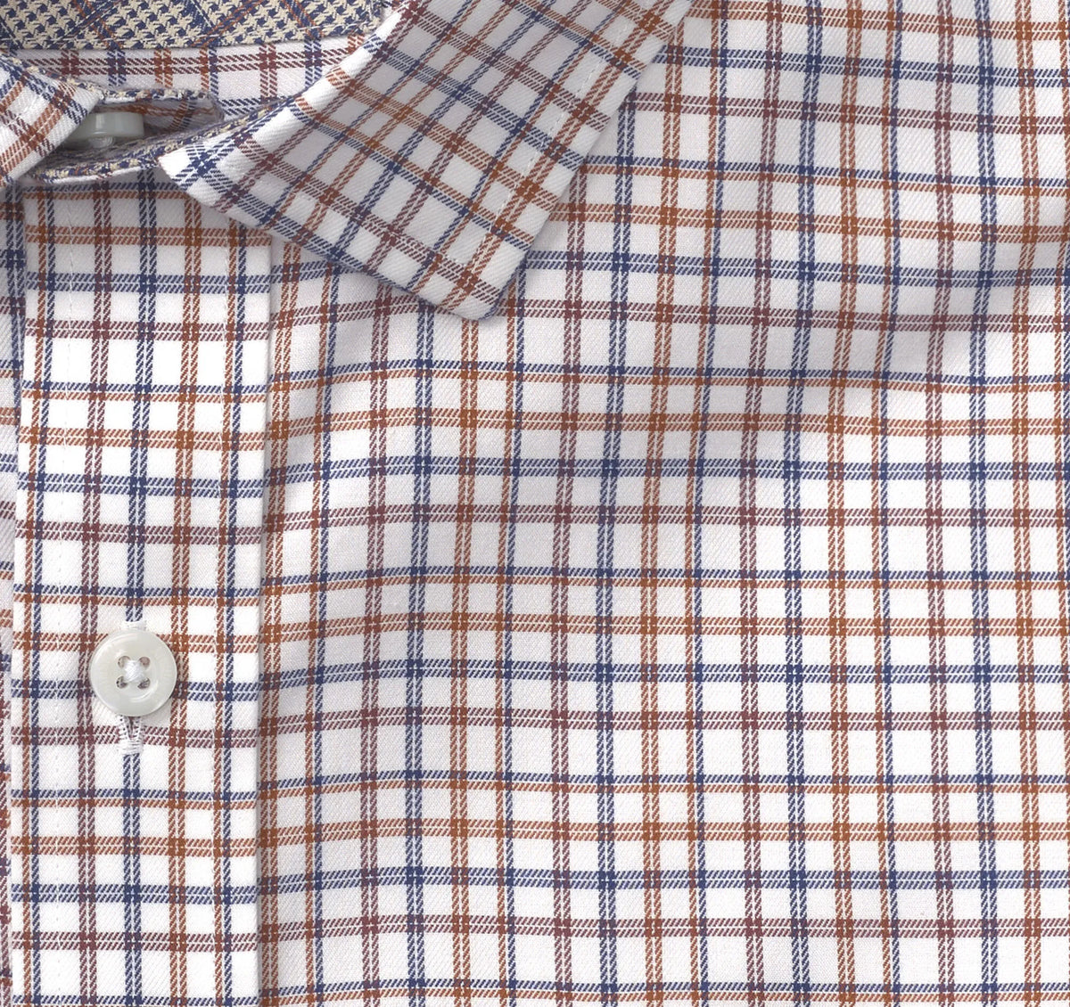 White Multi Tattersall Plaid