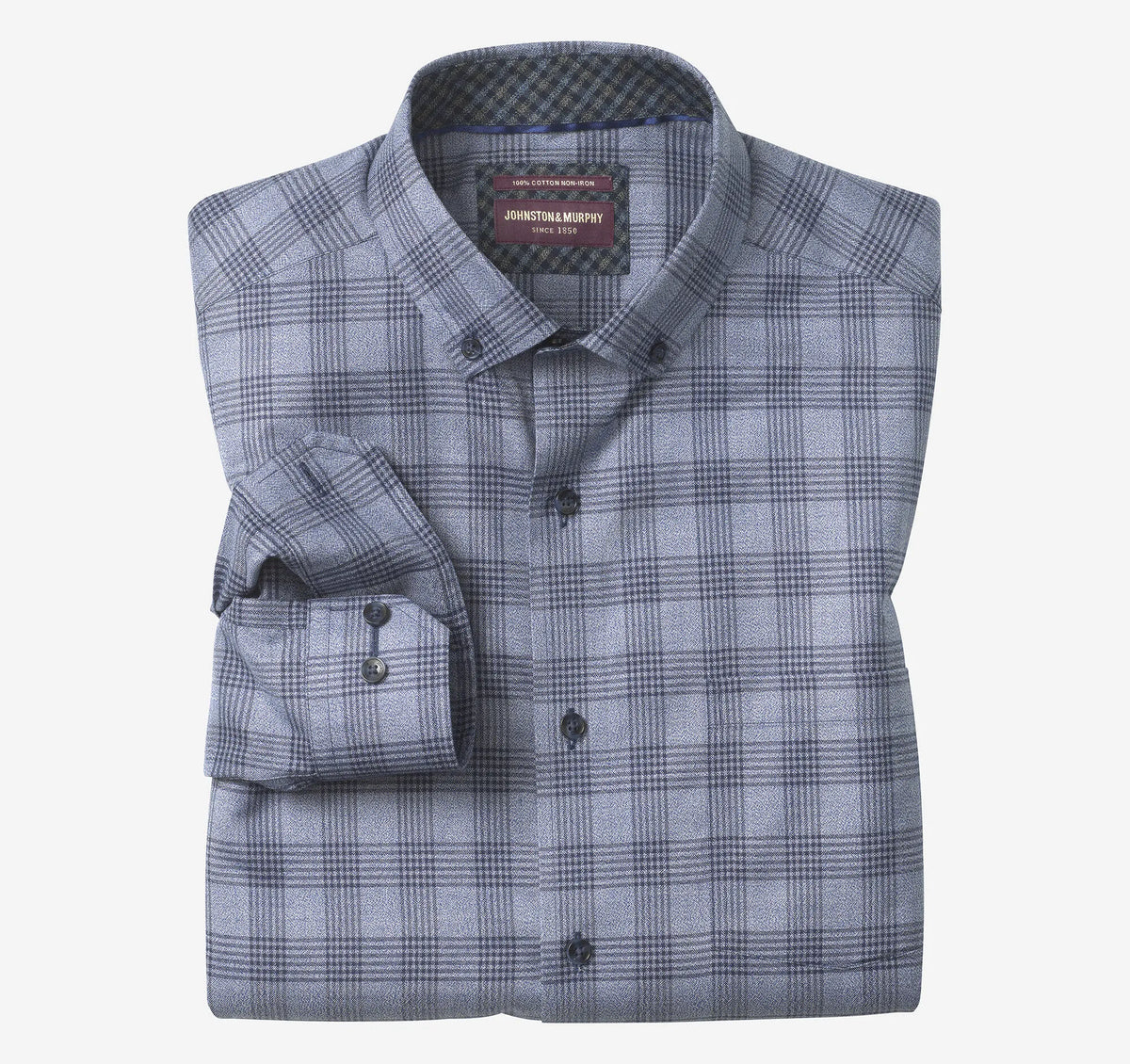 Navy Jaspe Tonal Check