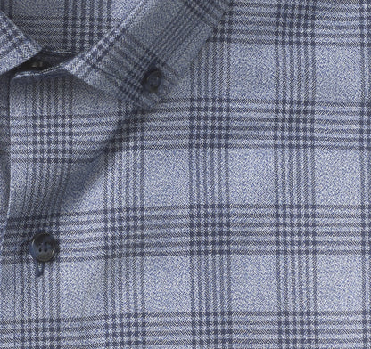 Navy Jaspe Tonal Check