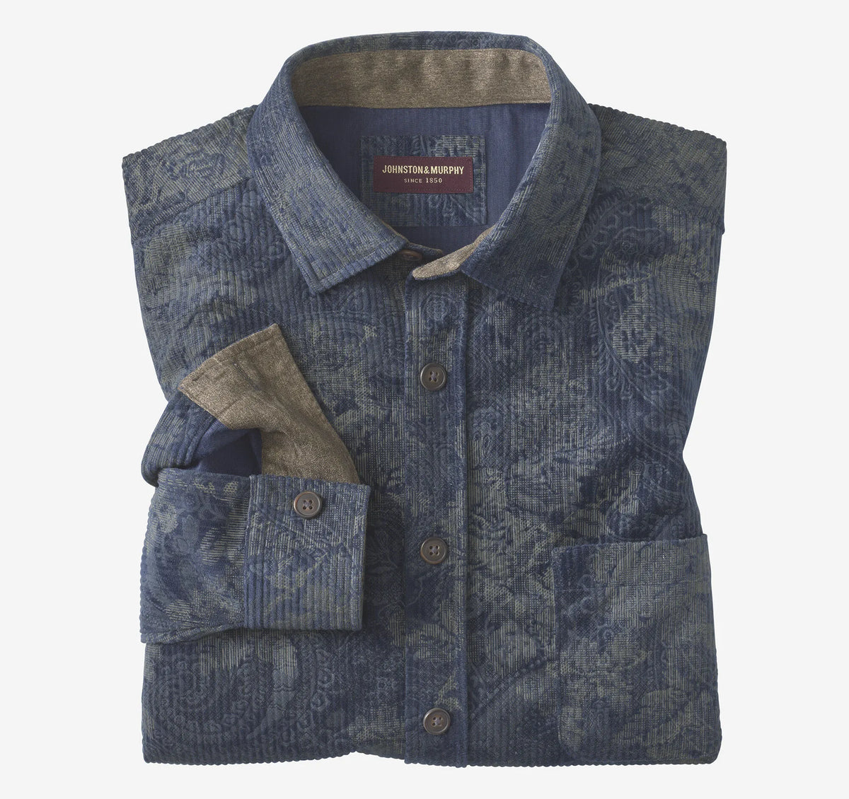 Navy Paisley