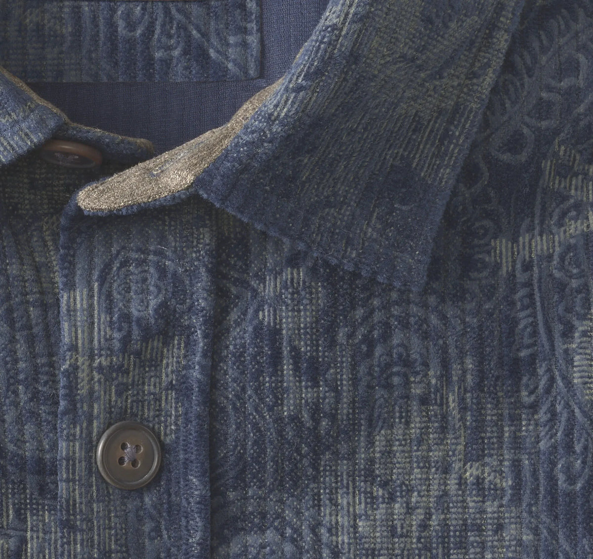 Navy Paisley