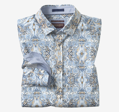 Blue/Brown Large Medallion