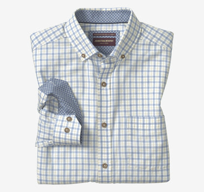Blue Windowpane Grid