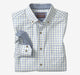 Blue Windowpane Grid