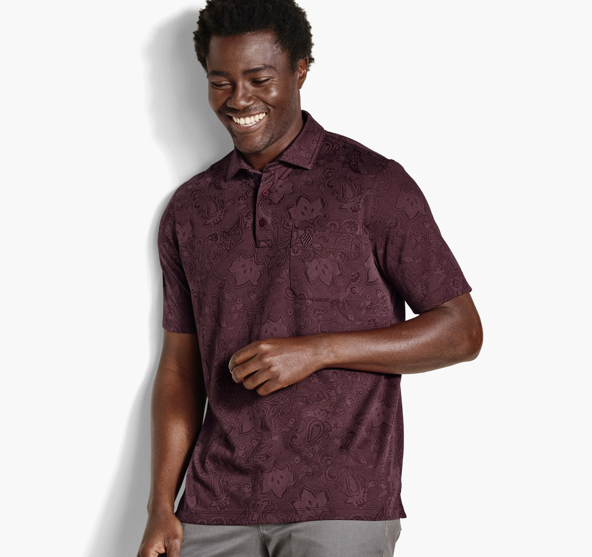 Burgundy Paisley