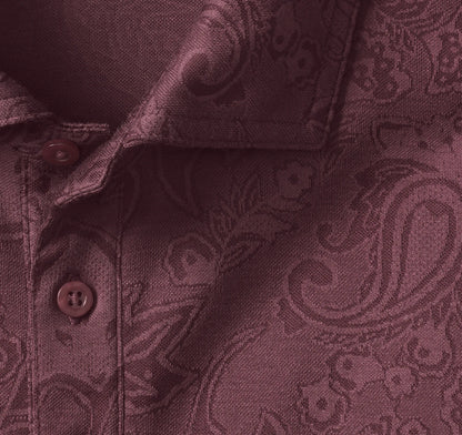 Burgundy Paisley