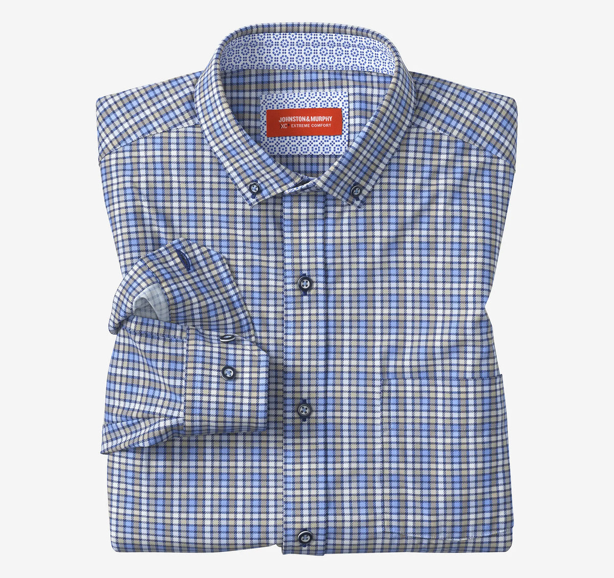 Blue/Tan Check