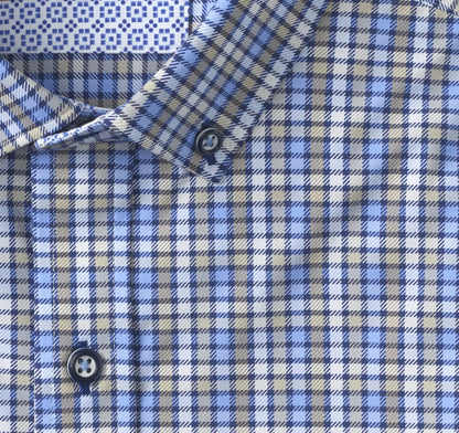 Blue/Tan Check