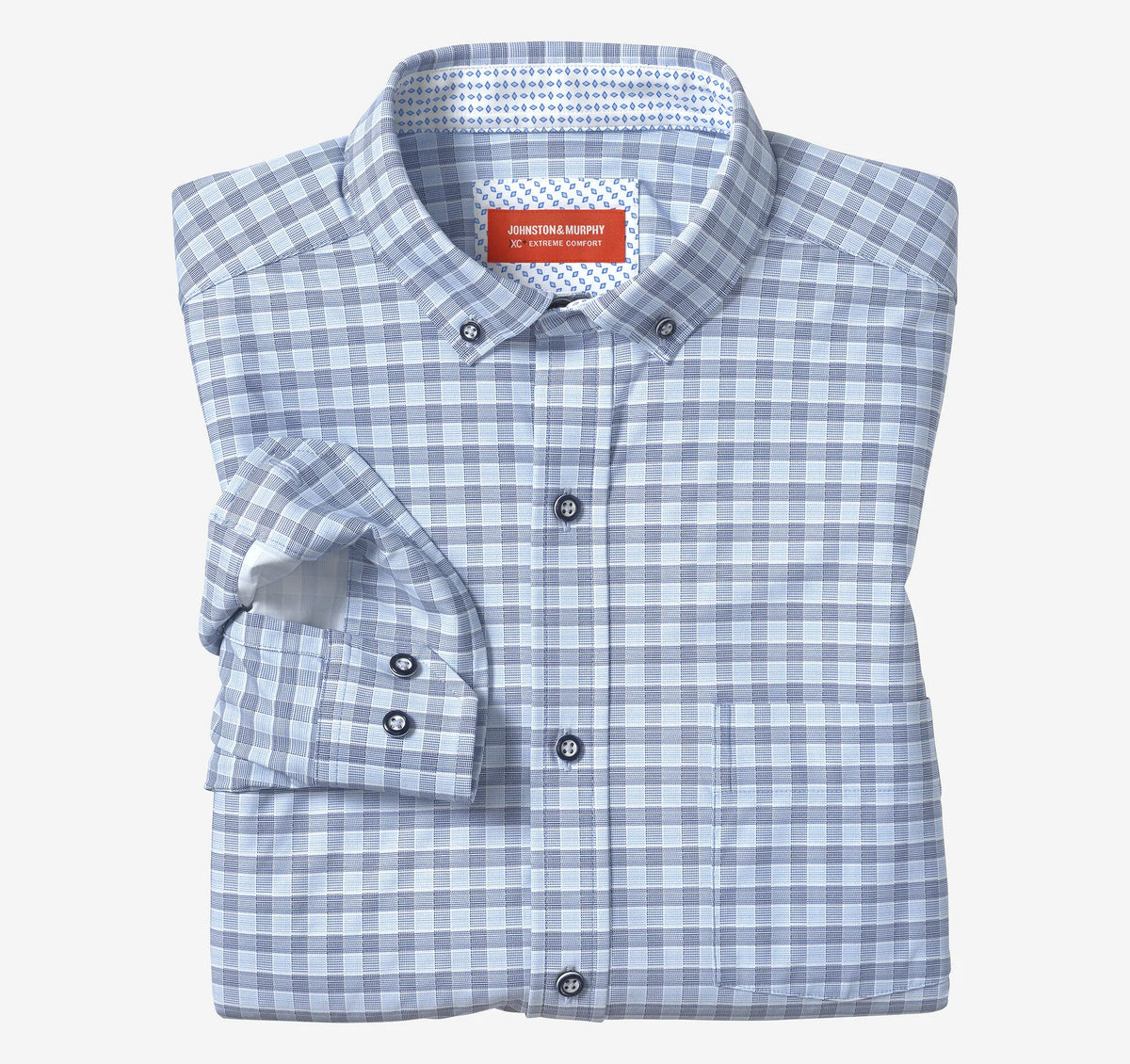 Blue/Navy Two-Tone Gingham