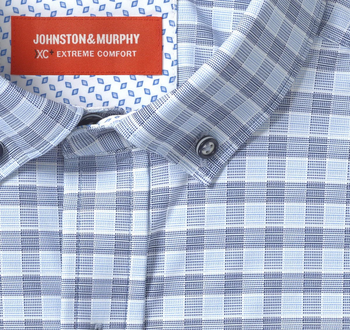 Blue/Navy Two-Tone Gingham