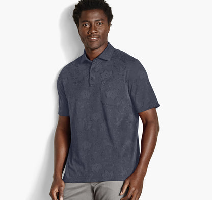 Navy Paisley