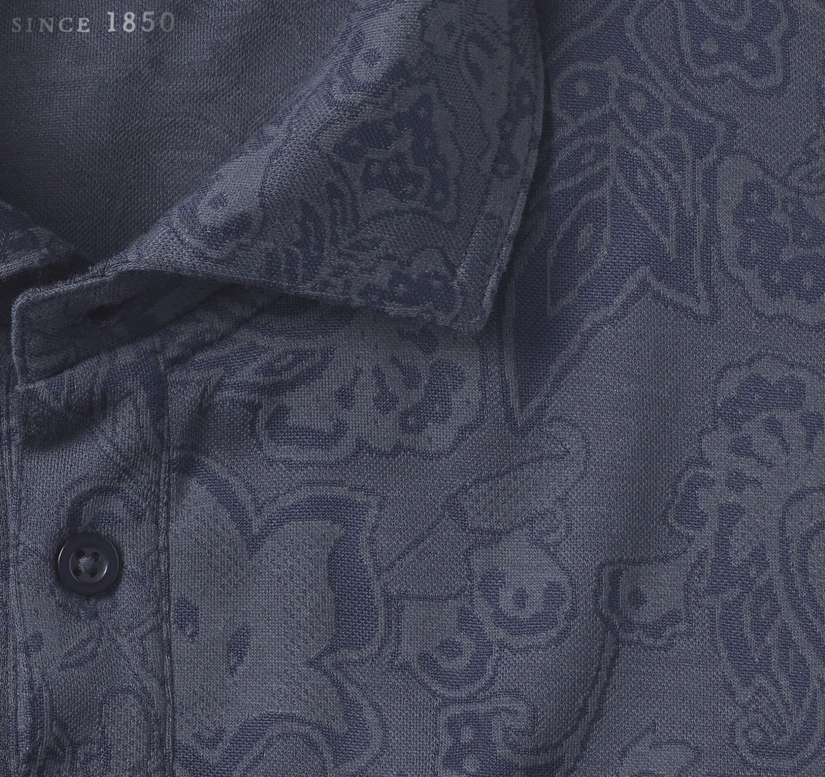 Navy Paisley