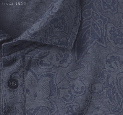 Navy Paisley