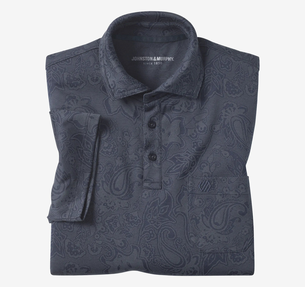 Navy Paisley