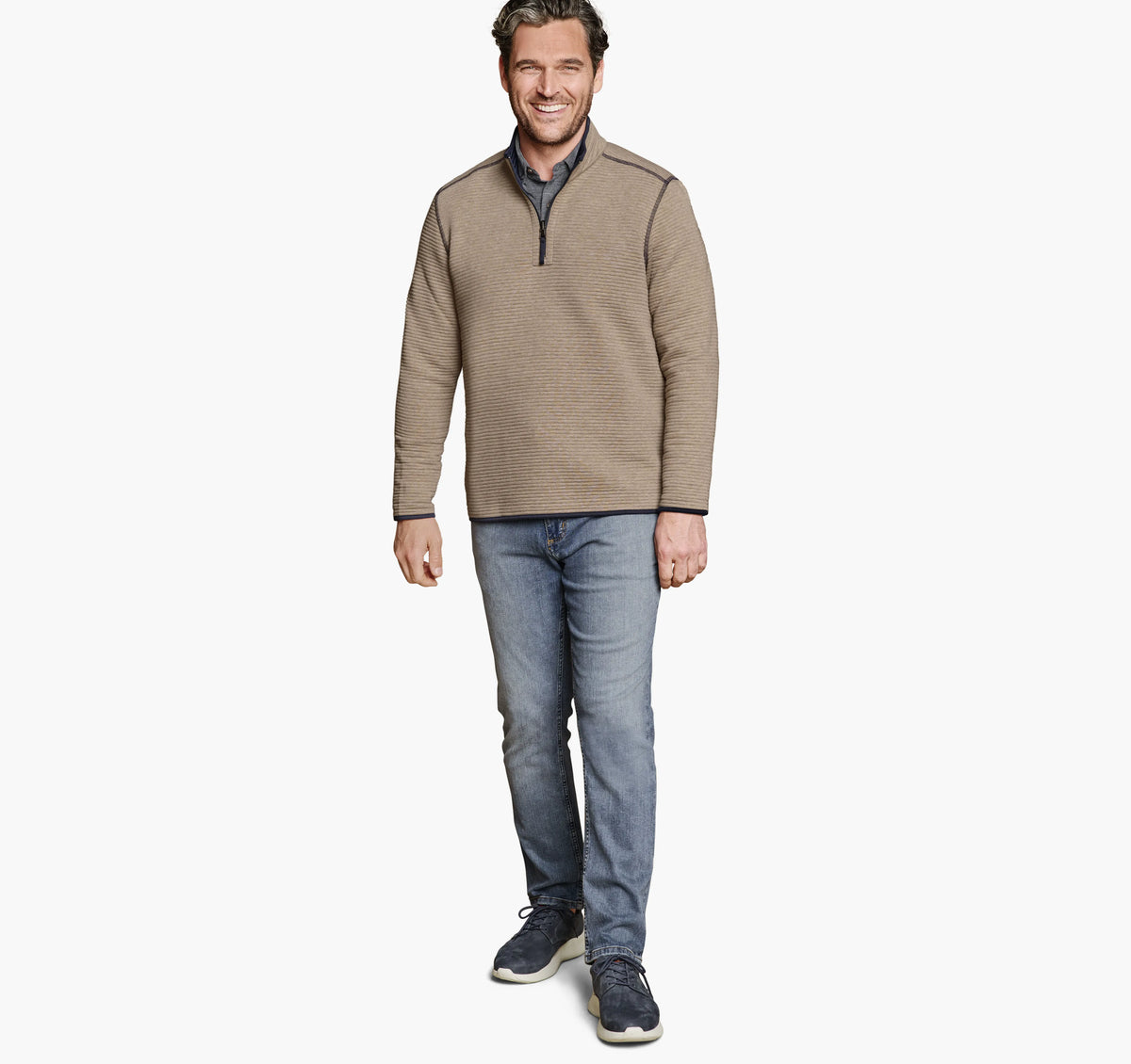 Brown Heather/Navy
