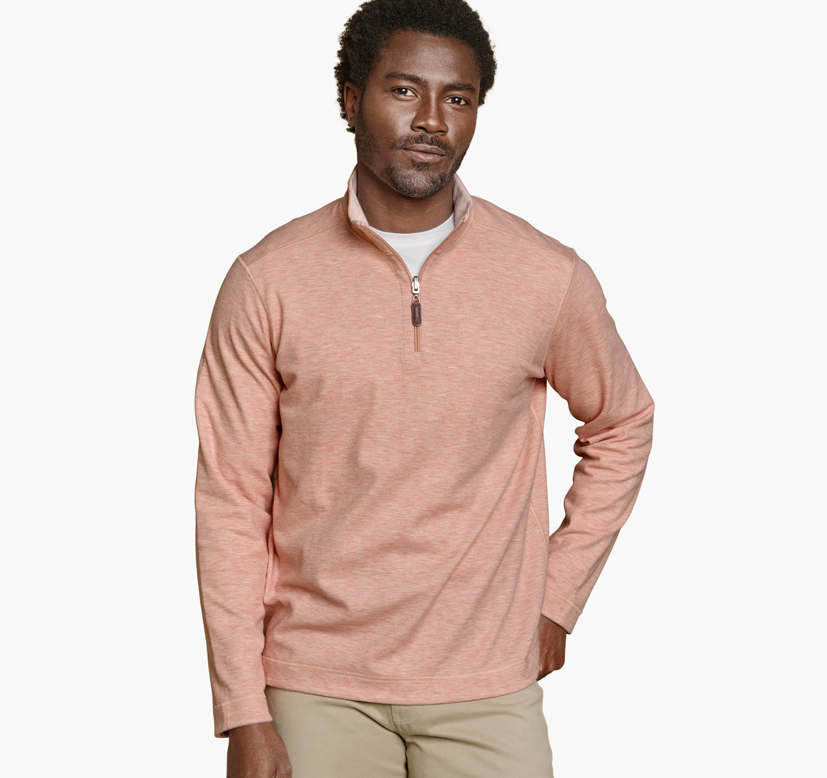 Peach/White