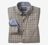 Brown Melange Two-Tone Grid