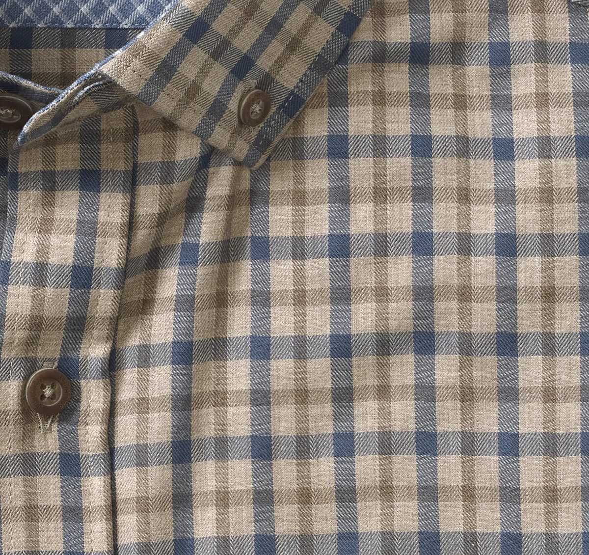 Brown Melange Two-Tone Grid