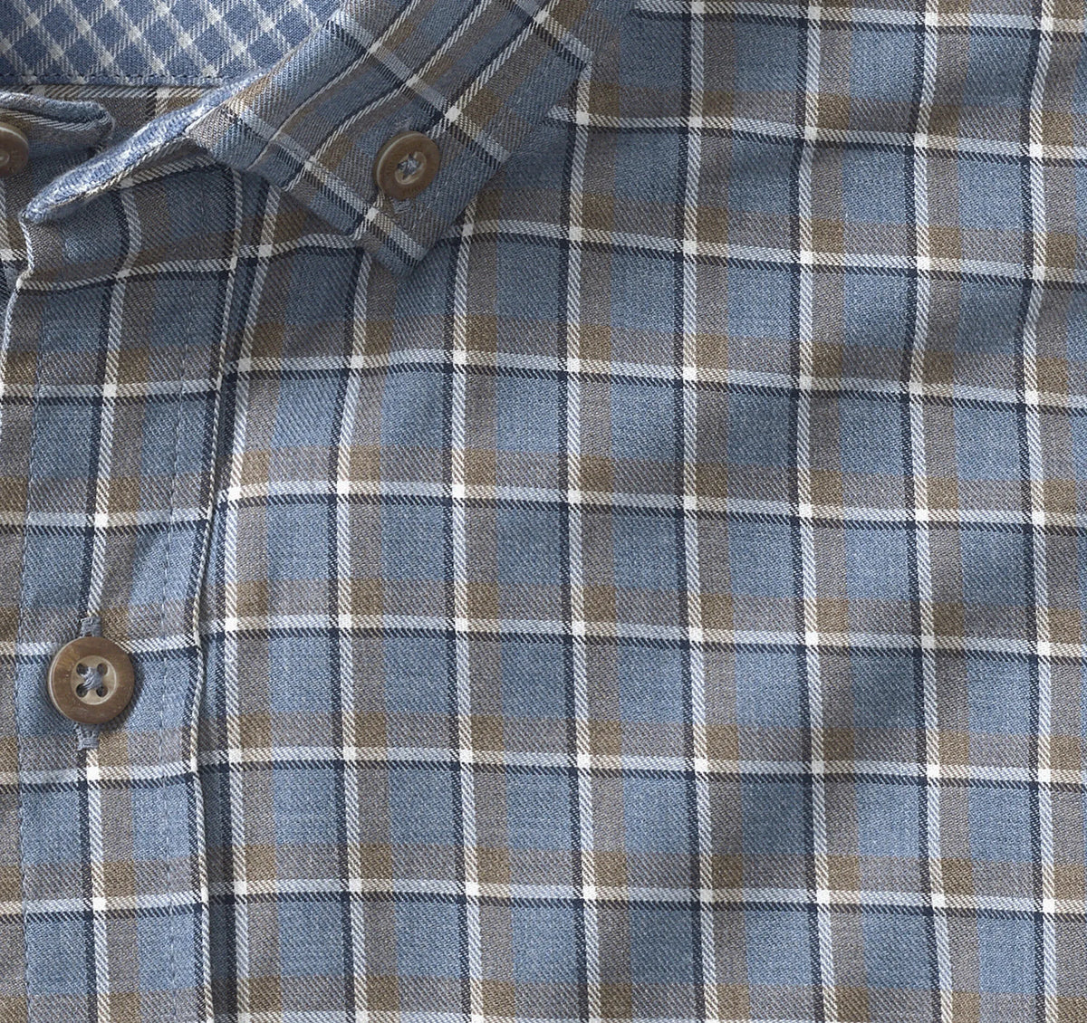 Blue Melange Outlined Grid