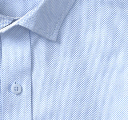 Blue Solid Birdseye