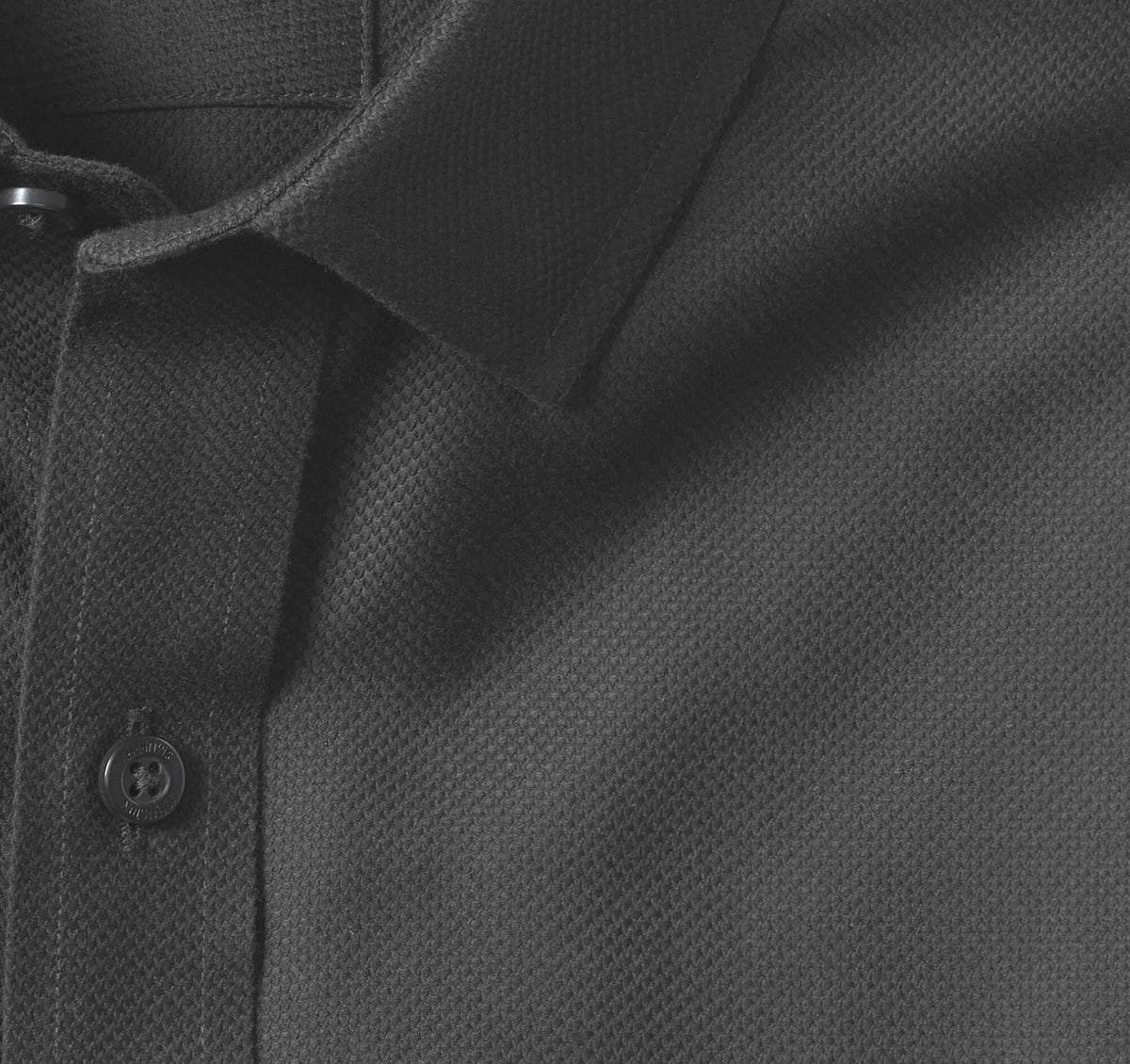 Black Solid Birdseye
