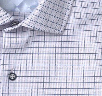 Purple/Navy Dotted Windowpane