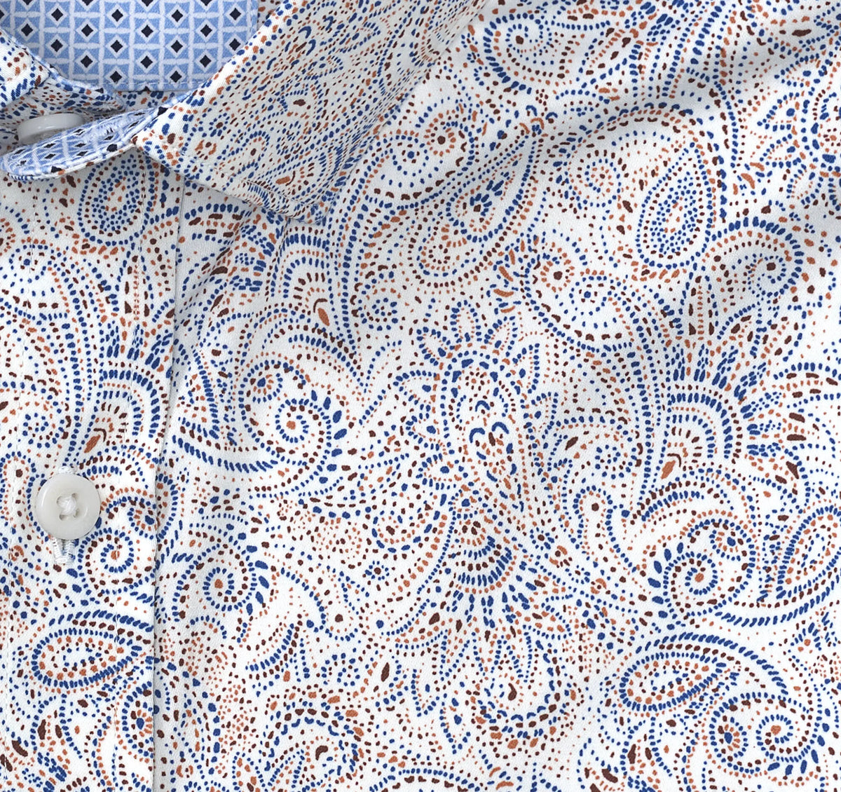 White Dotted Paisley