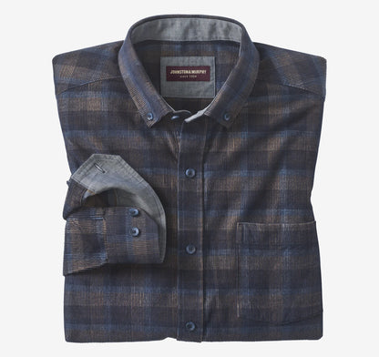 Navy/Brown Plaid