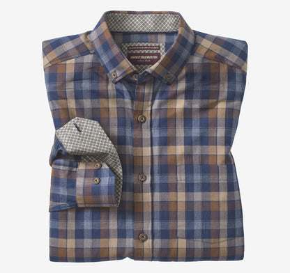 Navy/Brown Large Plaid
