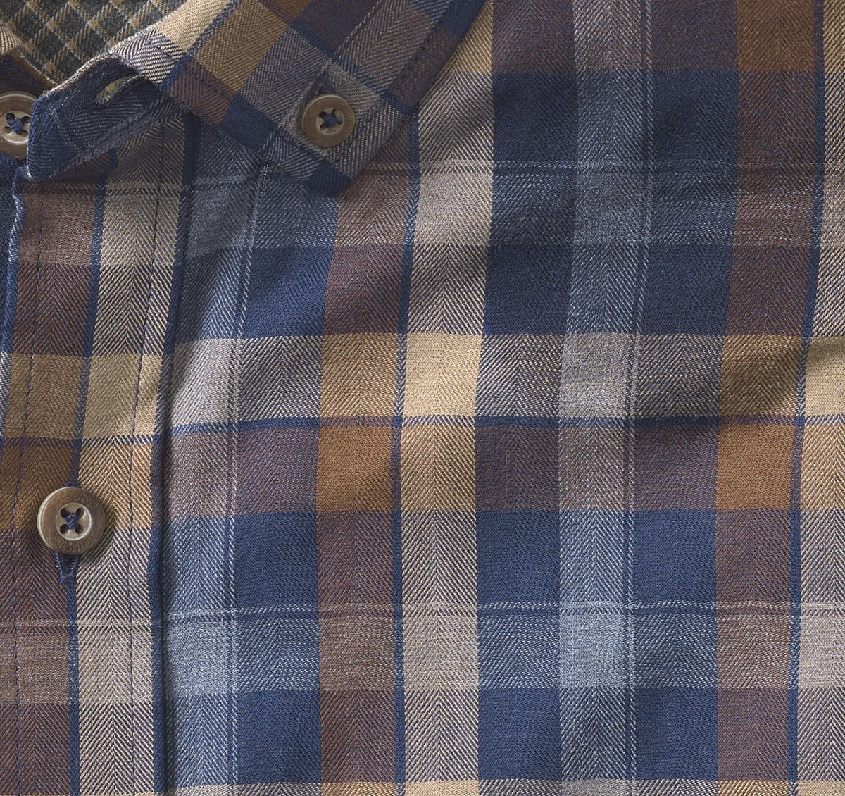 Navy/Brown Large Plaid