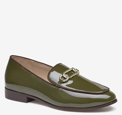 Olive Patent Leather