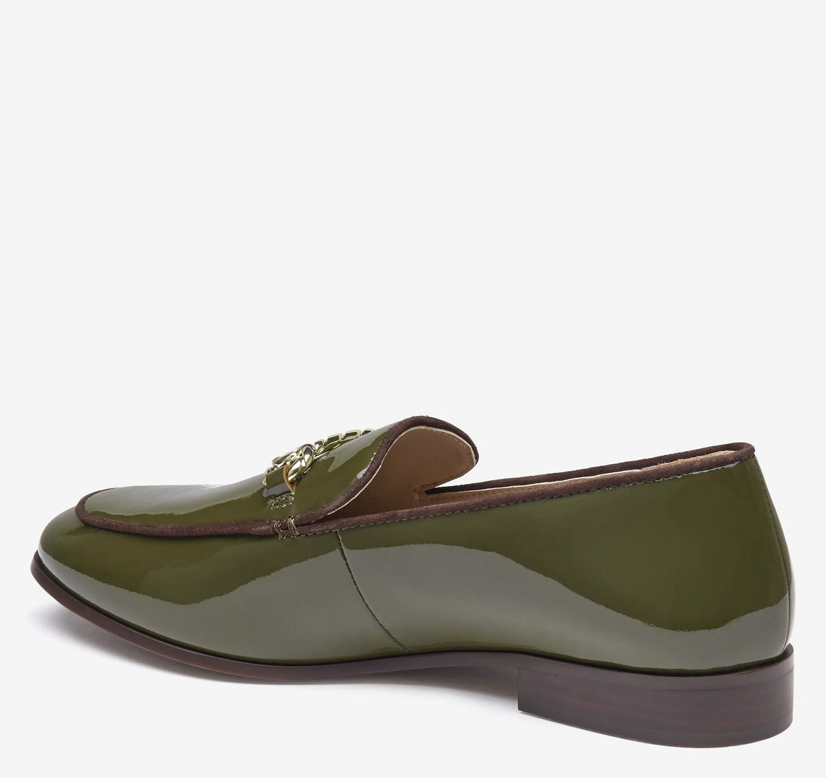 Olive Patent Leather