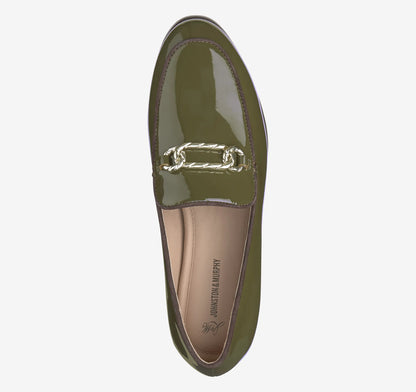 Olive Patent Leather
