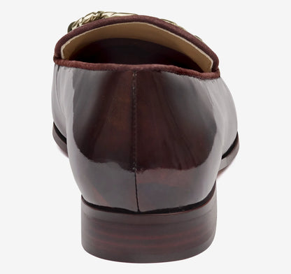 Dark Brown Brushed Italian Patent Leather