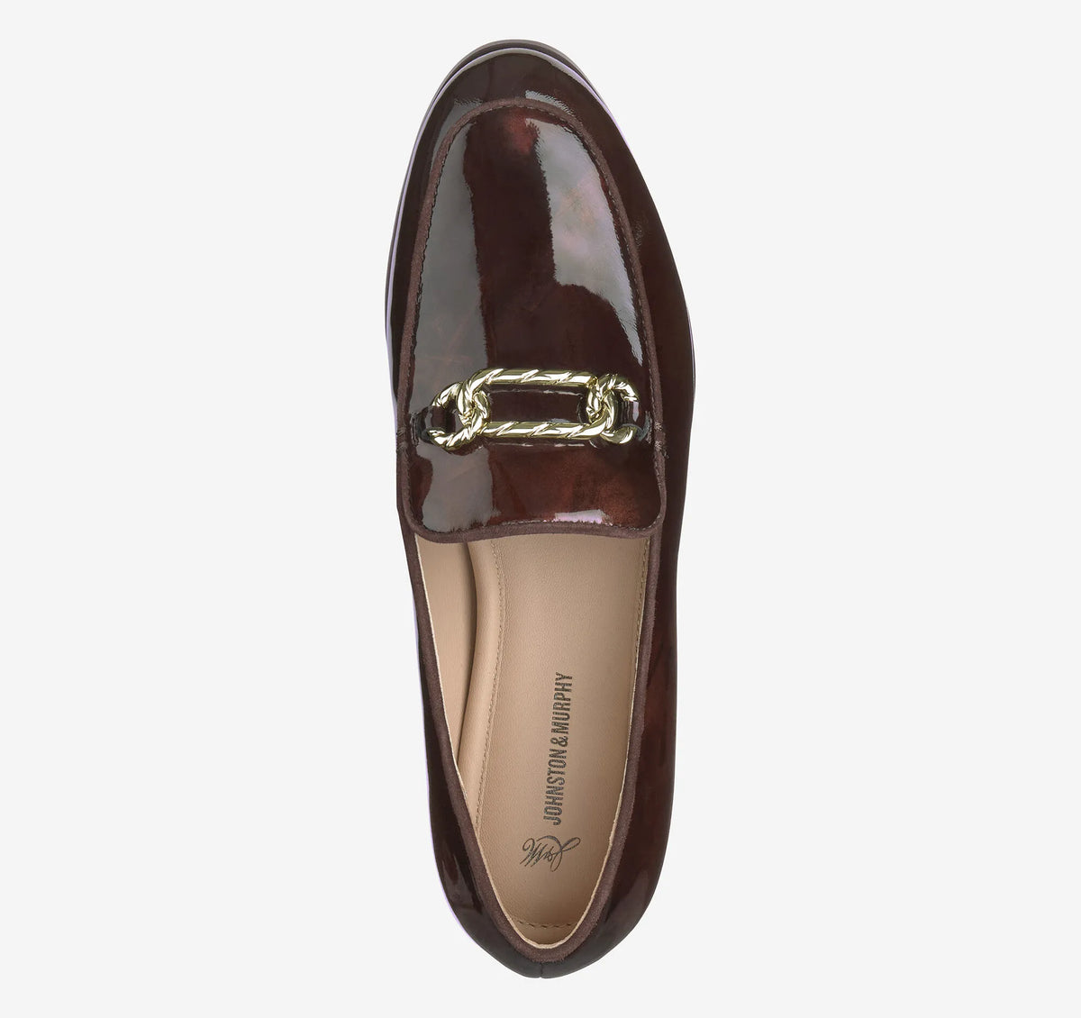 Dark Brown Brushed Italian Patent Leather