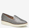Pewter Metallic Kid Suede
