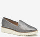 Pewter Metallic Kid Suede