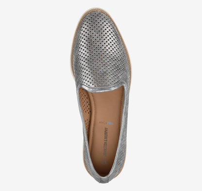 Pewter Metallic Kid Suede